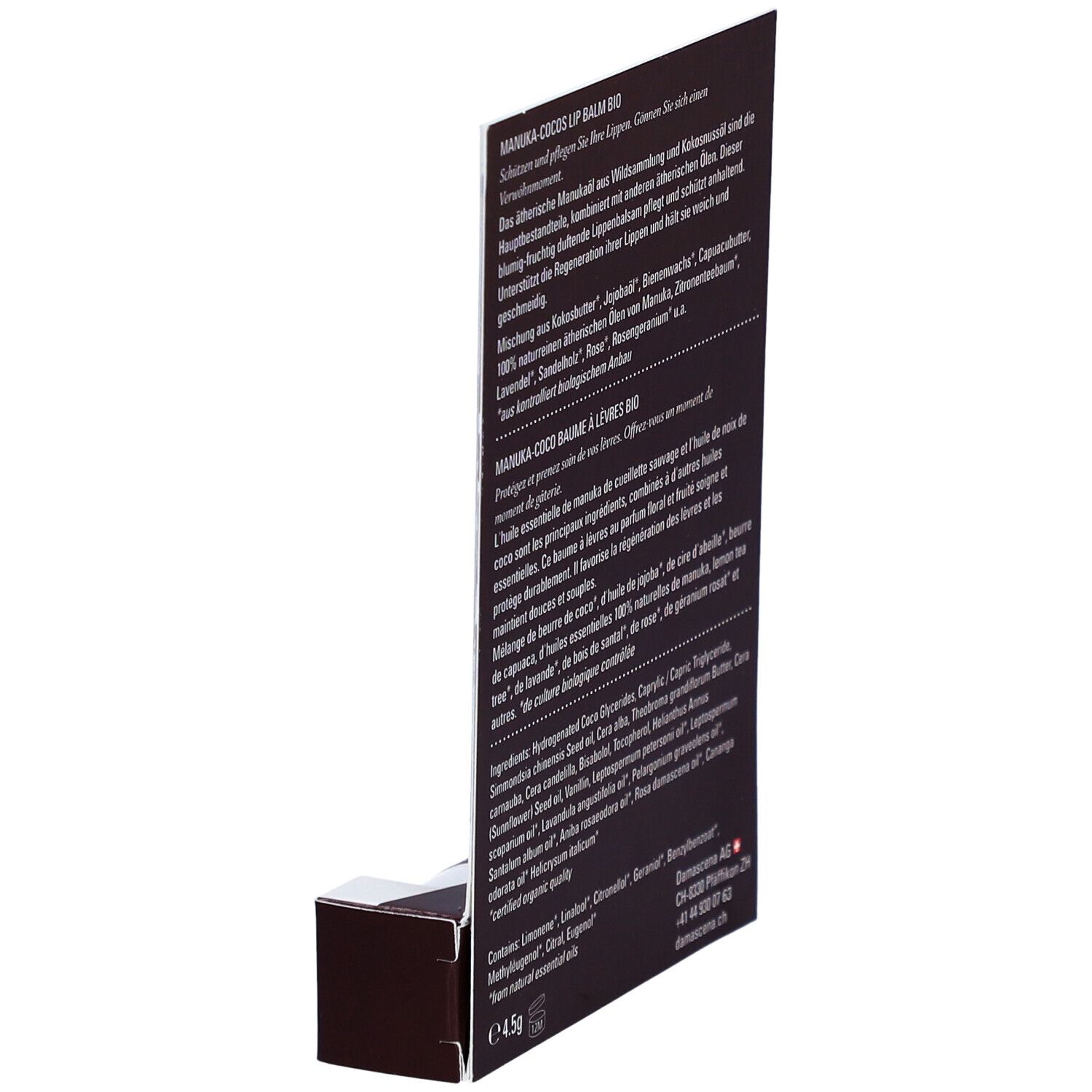 DAMASCENA Manuka-Cocos Lip Balm Bio 4.5 g