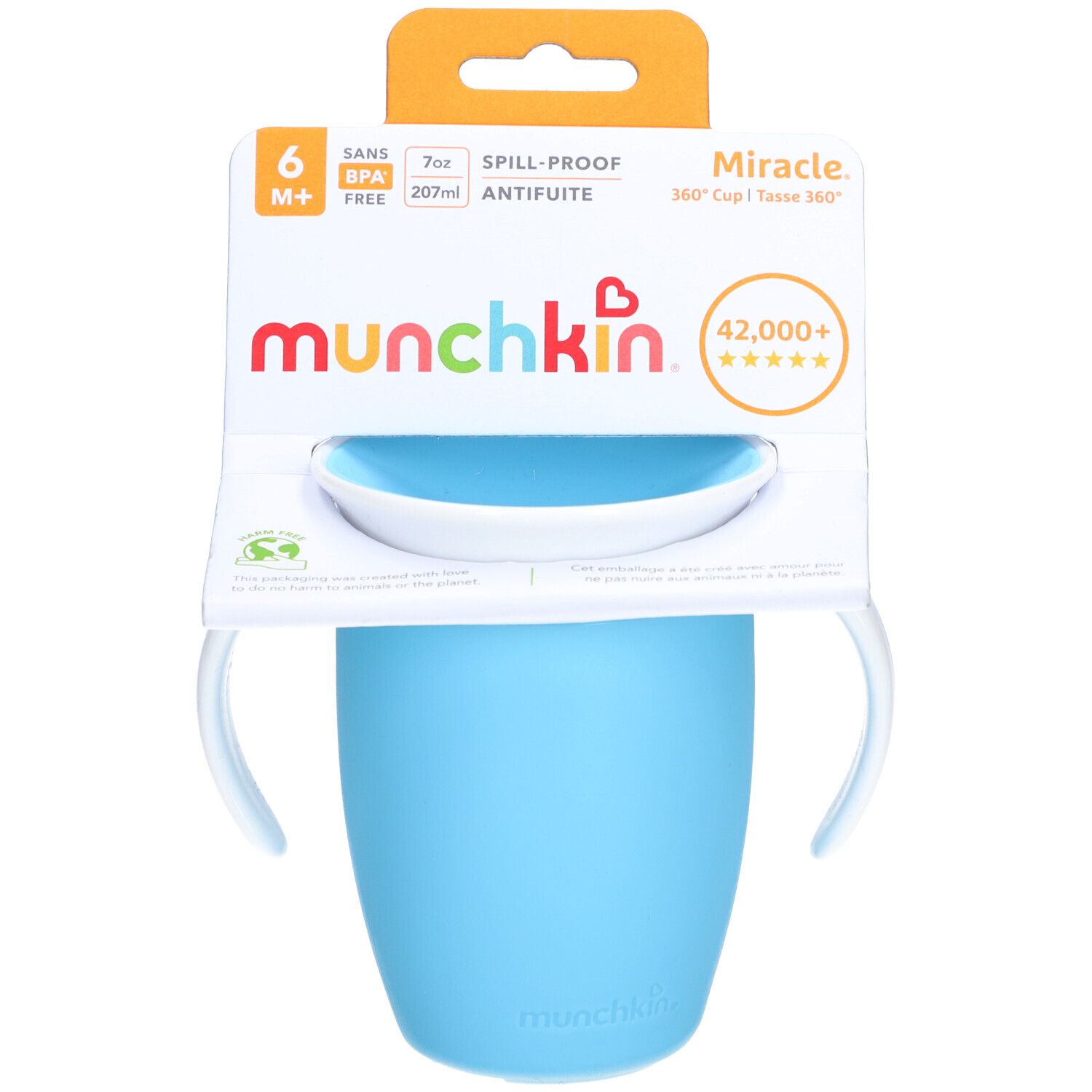 MUNCHKIN Miracle 360° Trinkb 207ml überlaufsi 6M+