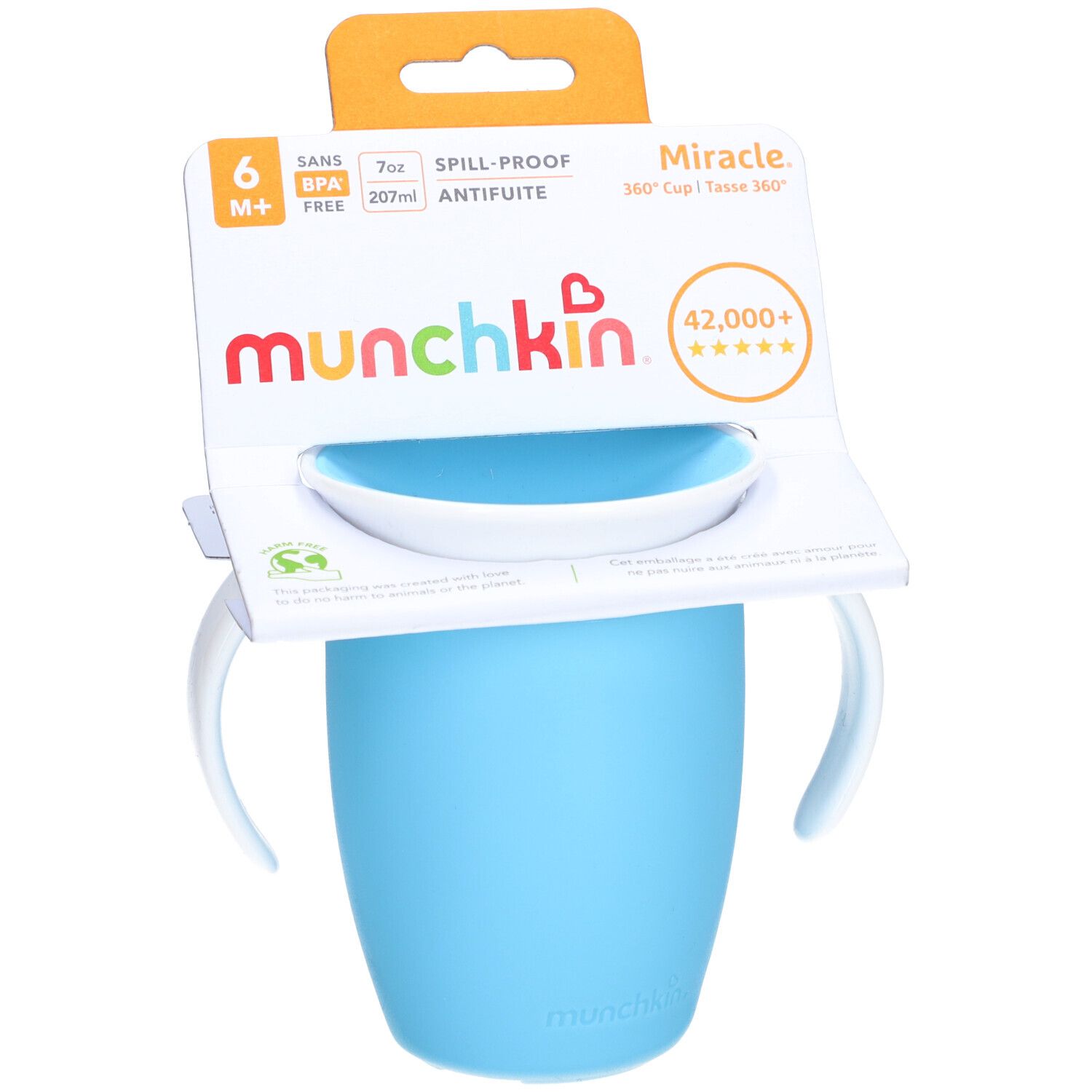 MUNCHKIN Miracle 360° Trinkb 207ml überlaufsi 6M+