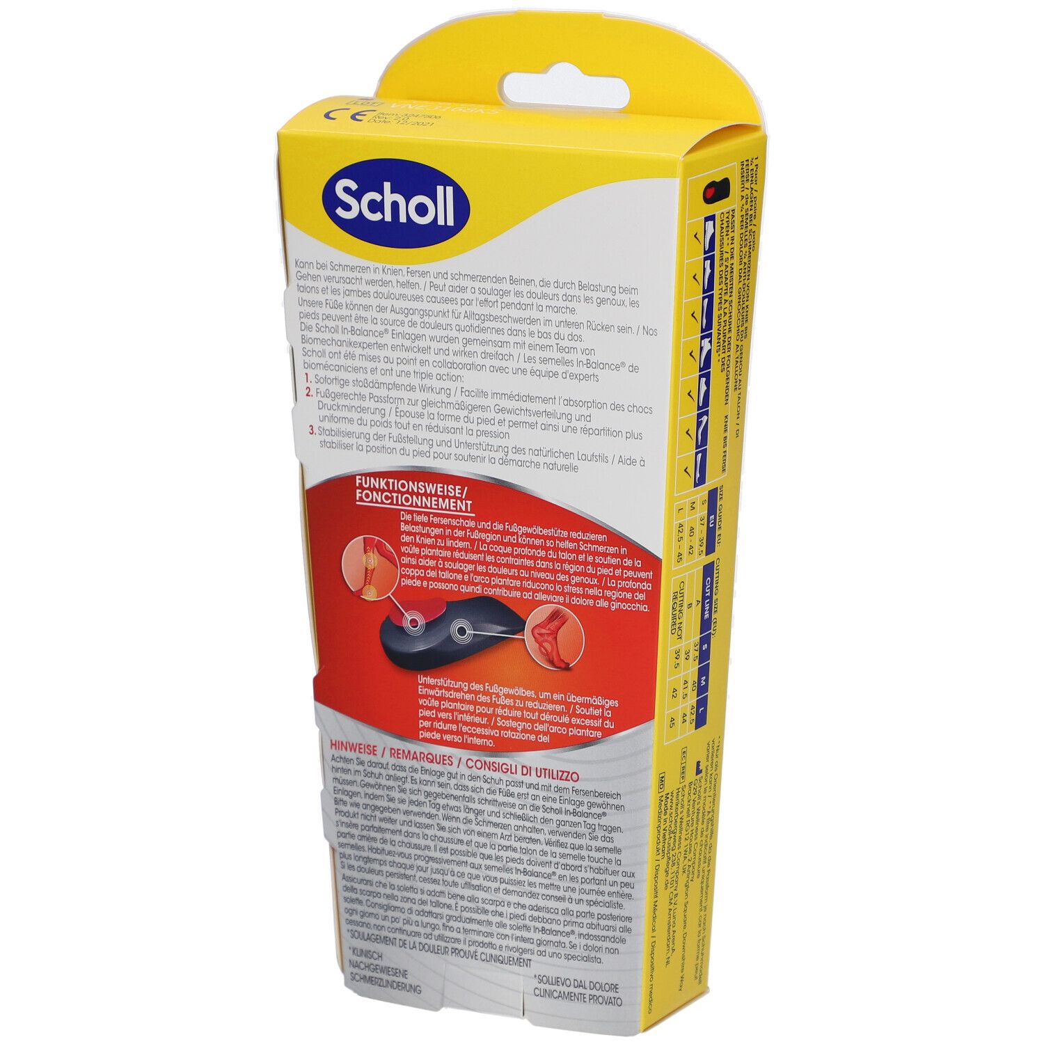 Scholl® In-Balance Einlegesohlen bei Schmerzen von Knie bis Ferse 37-39