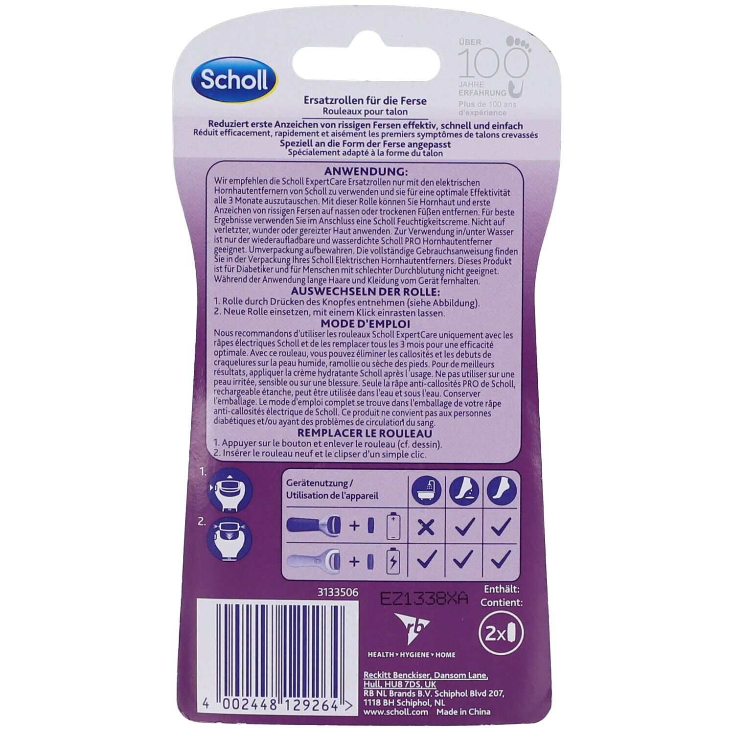 SCHOLL Expert Care Fersenrollen