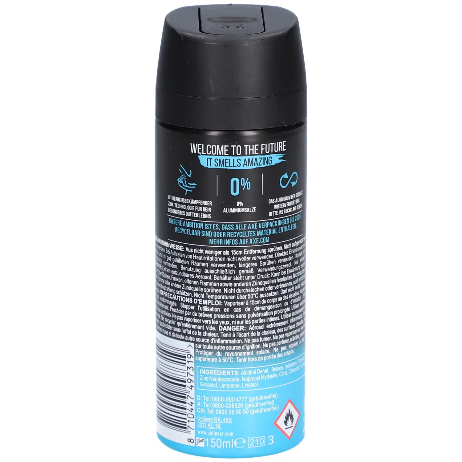 AXE Déodorant en spray Ice Chill - 48h de protection