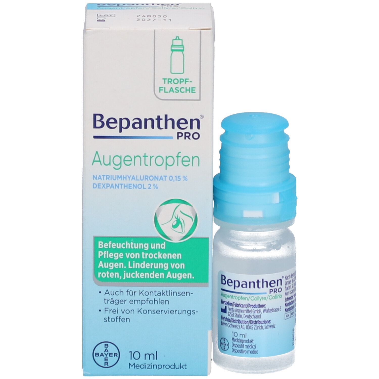 Bepanthen® PRO Collyre pour le soin des yeux secs et irrités