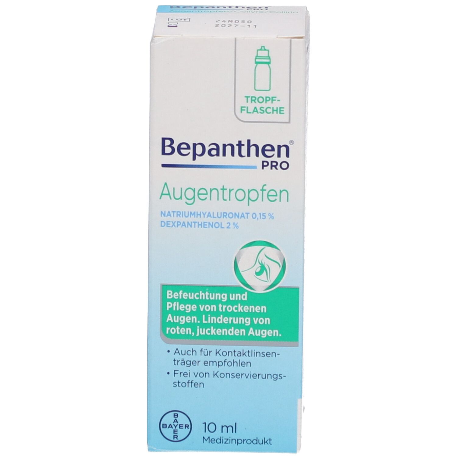Bepanthen® PRO Collyre pour le soin des yeux secs et irrités