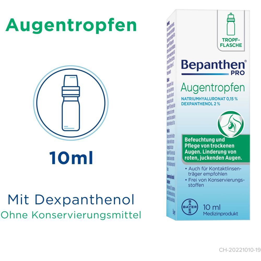 Bepanthen® PRO Collyre pour le soin des yeux secs et irrités