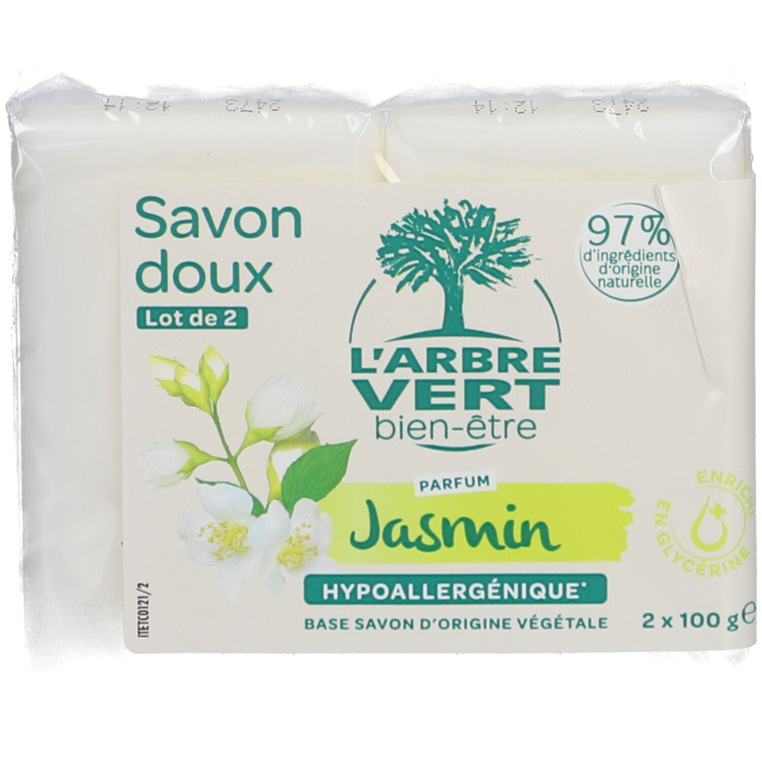 L'ARBRE VERT Ökologische Seife mit Bio-Jasmin-Extrakten