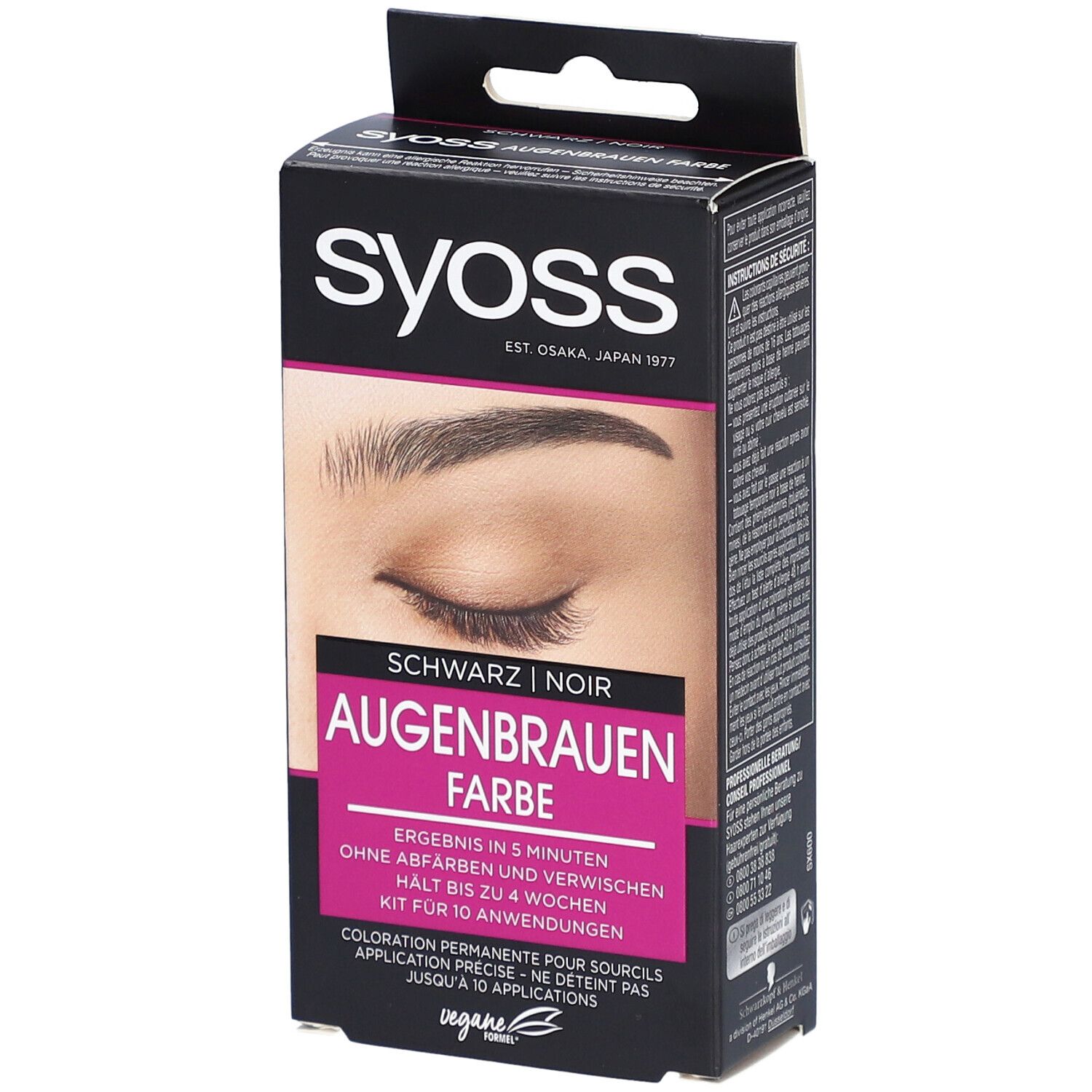 SYOSS Augenbrauen-Kit schwarz 10 ml