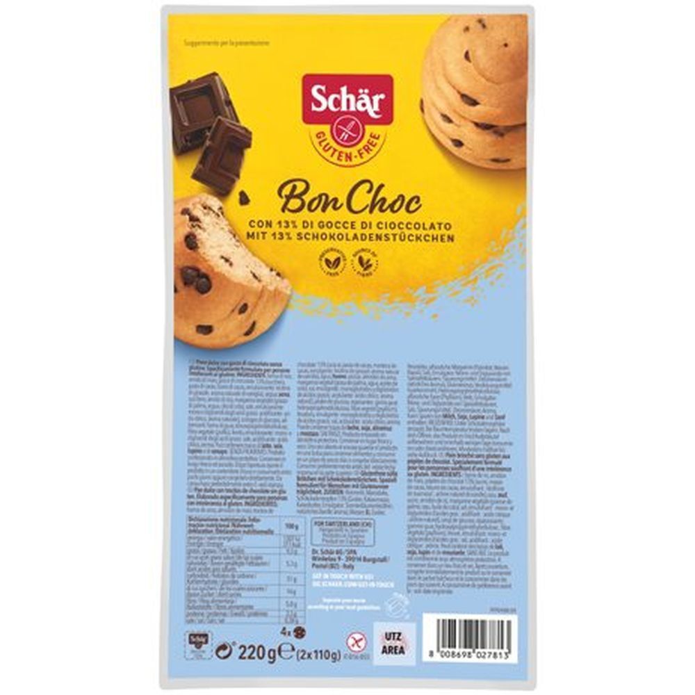 SCHÄR Bon choc Pain brioché aux pépites de chocolat sans gluten