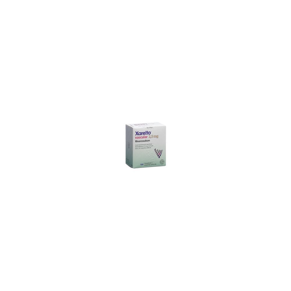 XARELTO vascular Filmtabl 2.5 mg Ds 100 Stk