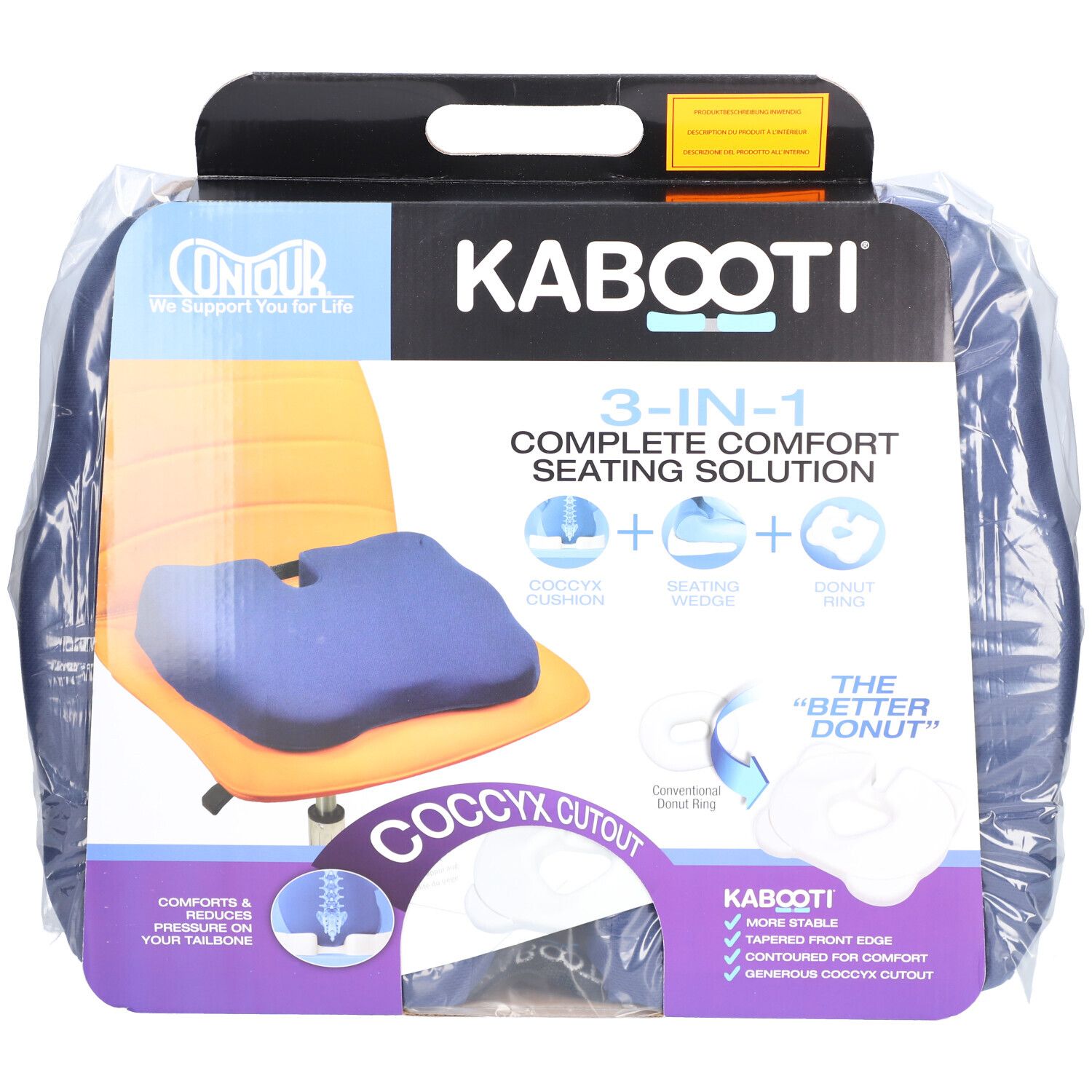 CONTOUR Kabooti® Sitzkissen 3 in 1