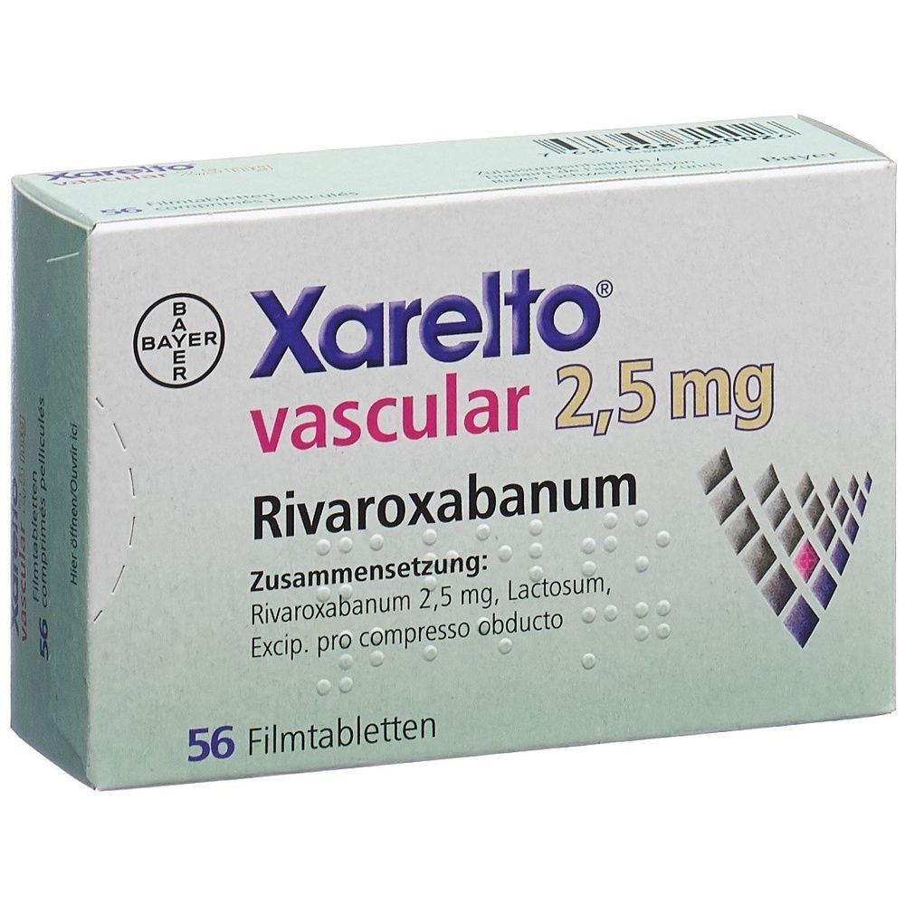 XARELTO vascular Filmtabl 2.5 mg SDO