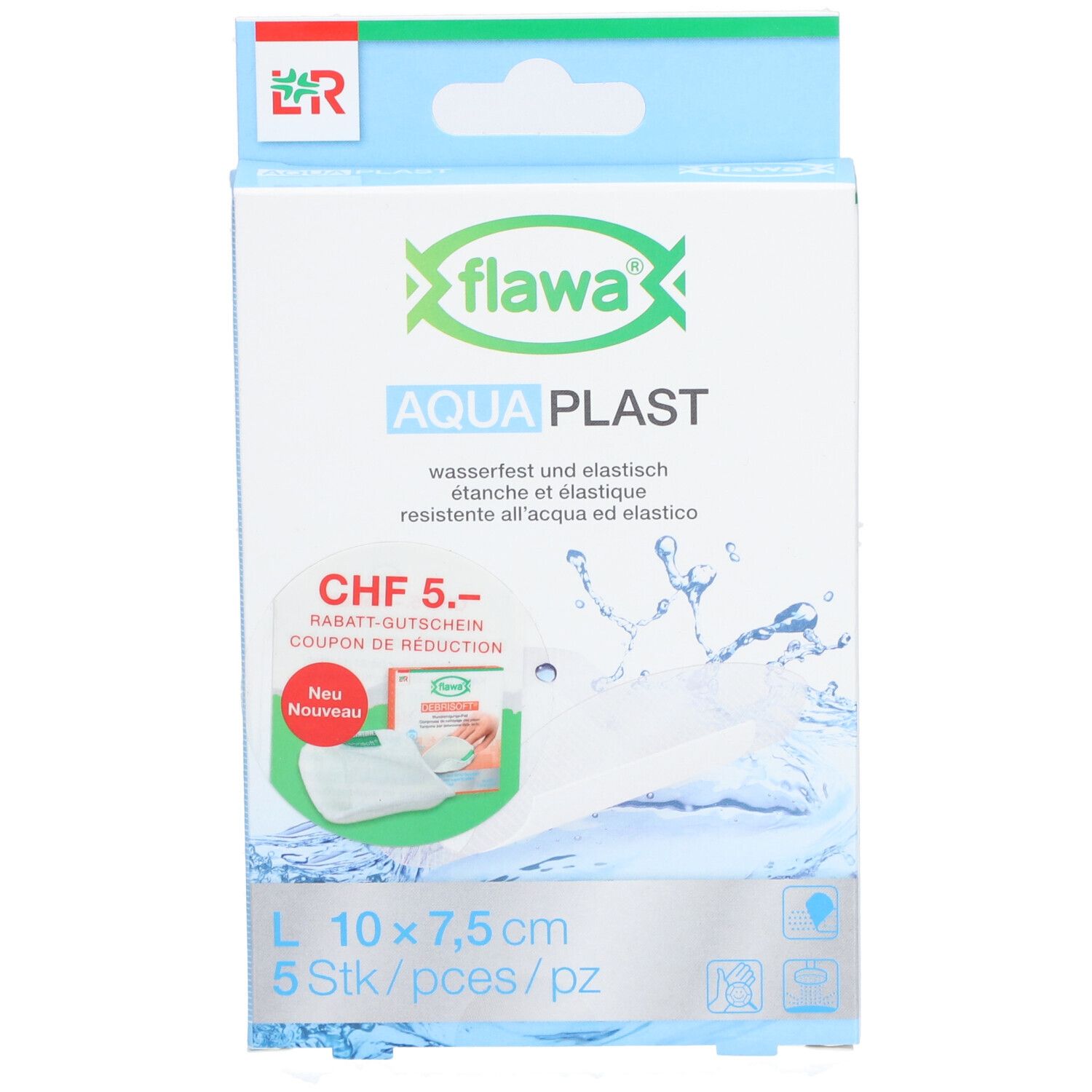 Flawa Aqua Plast 5 Stück 7.5x10cm