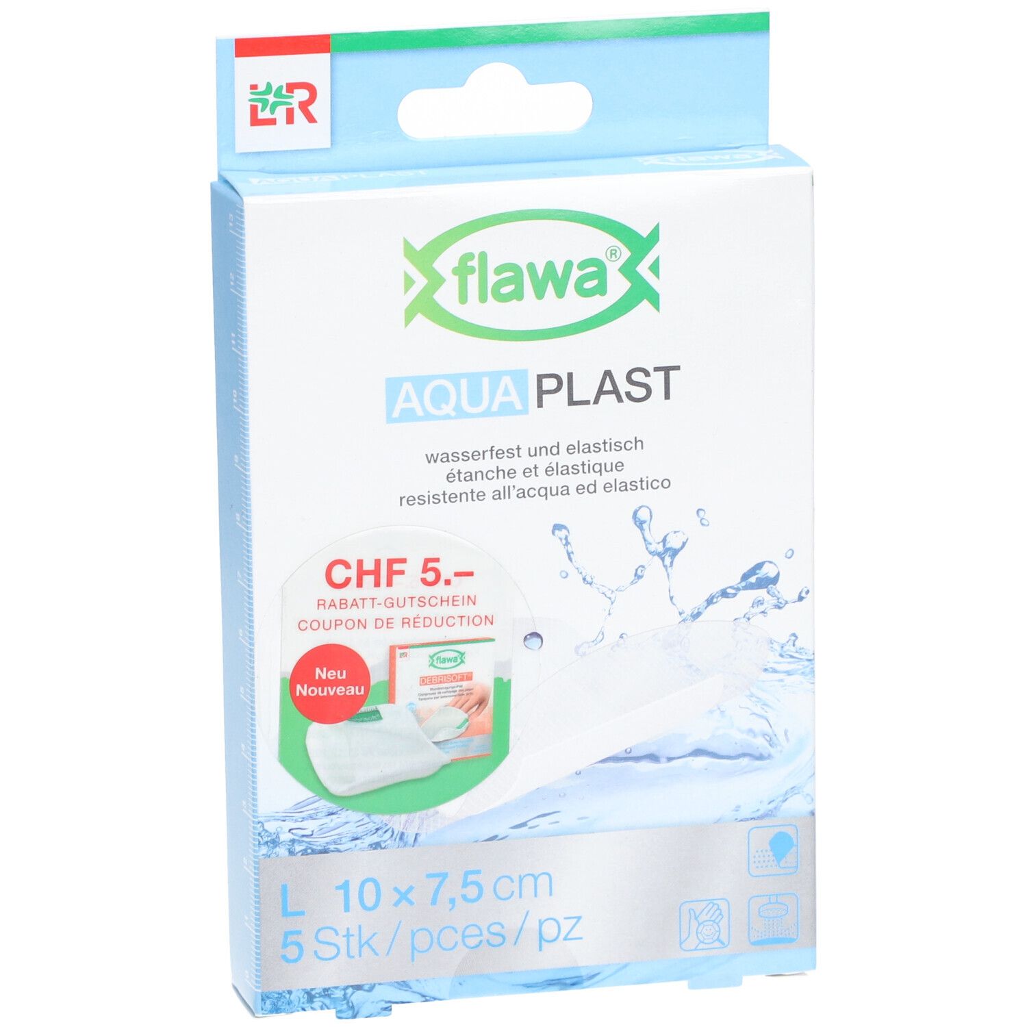 Flawa Aqua Plast 5 Stück 7.5x10cm