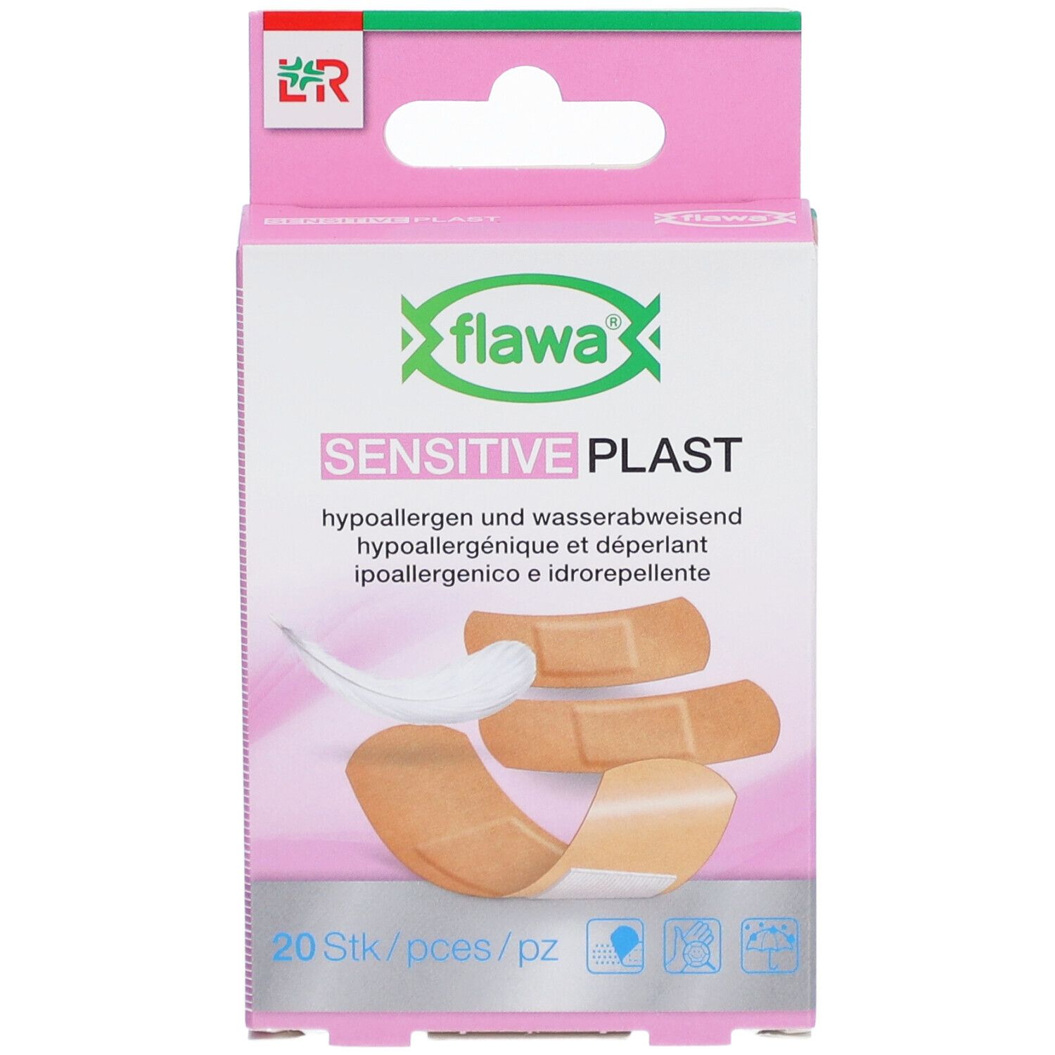 FLAWA SENSITIVE Plast Pflasterstrips 3 Gr