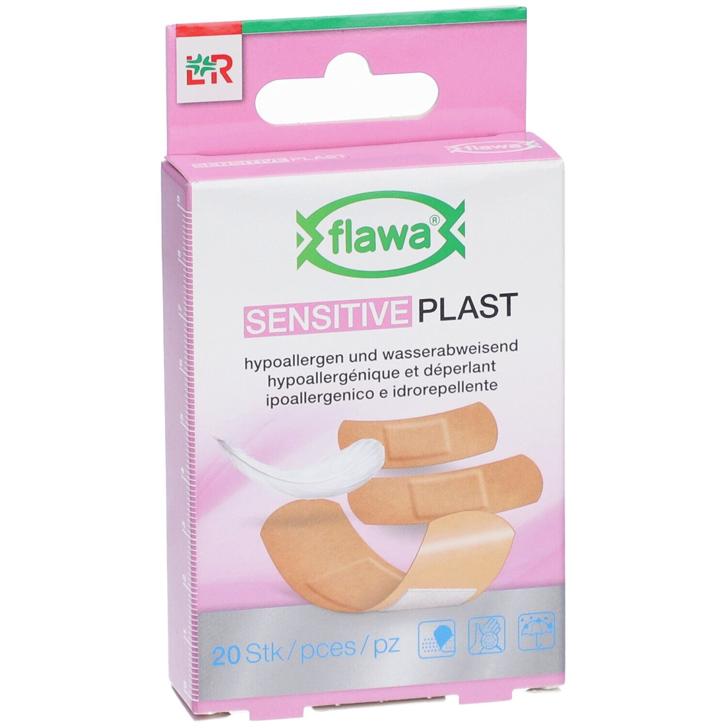 FLAWA SENSITIVE Plast Pflasterstrips 3 Gr