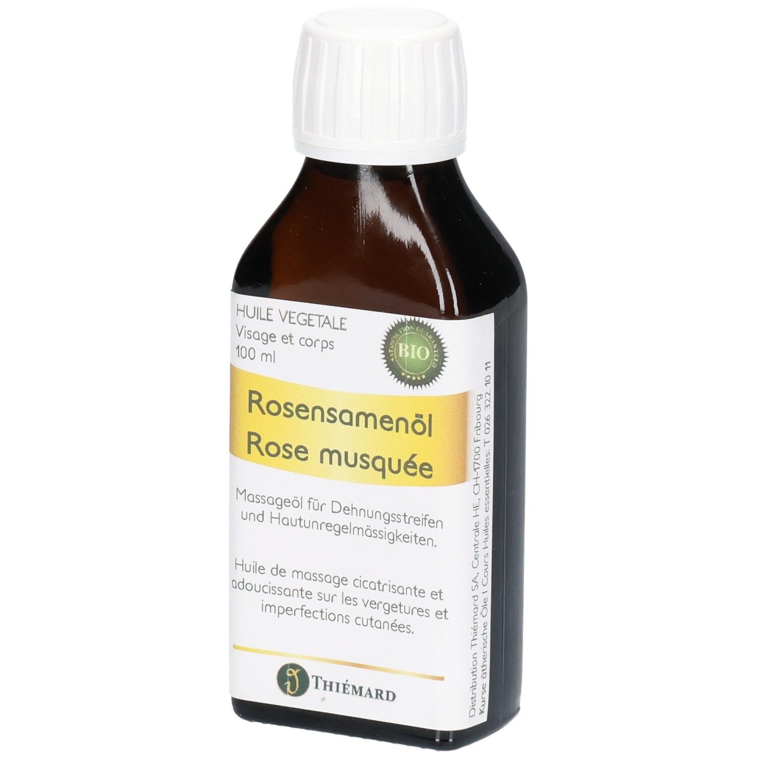 Thiémard Bio-Pflanzenöl aus Wildrosen für Gesicht und Körper: product photo