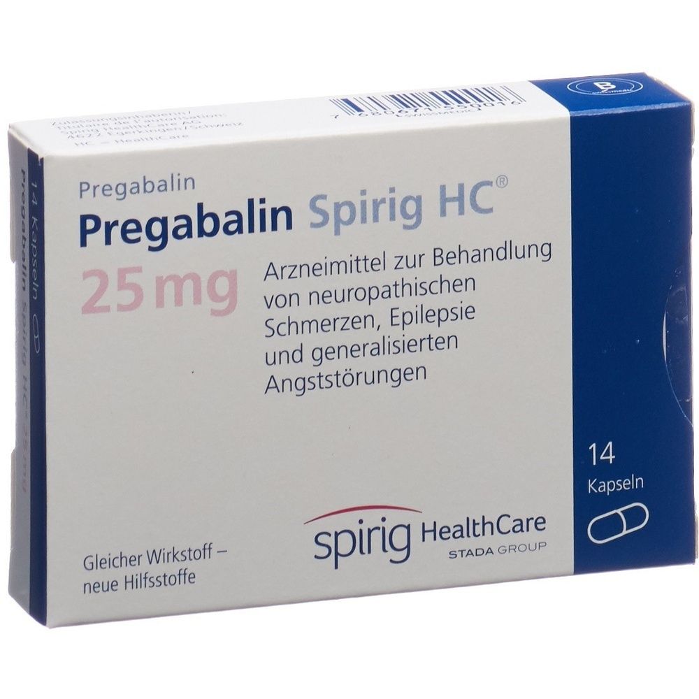 PREGABALIN Spirig HC Kaps 25 mg SDO