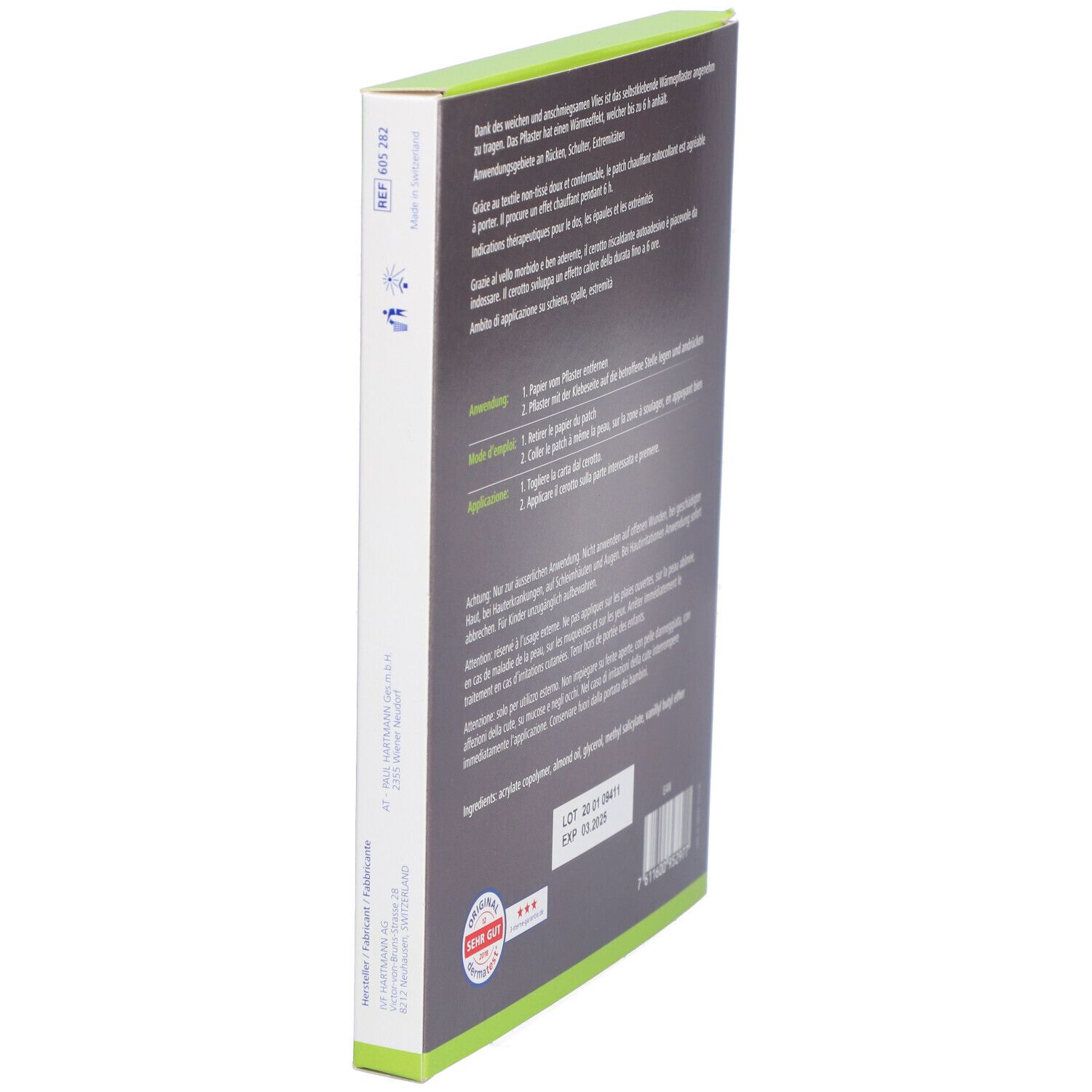 HARTMANN Dermaplast® Aktiv Wärmepflaster 10 - 12 cm