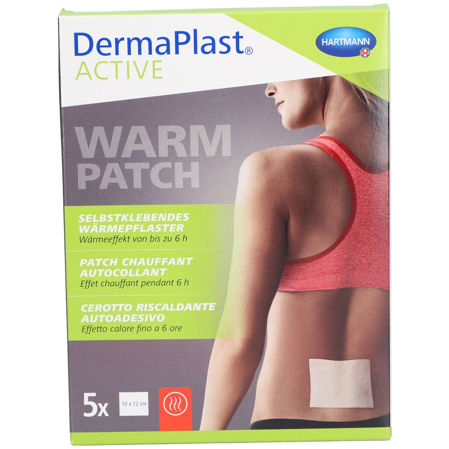 HARTMANN Dermaplast® Aktiv Wärmepflaster 10 - 12 cm