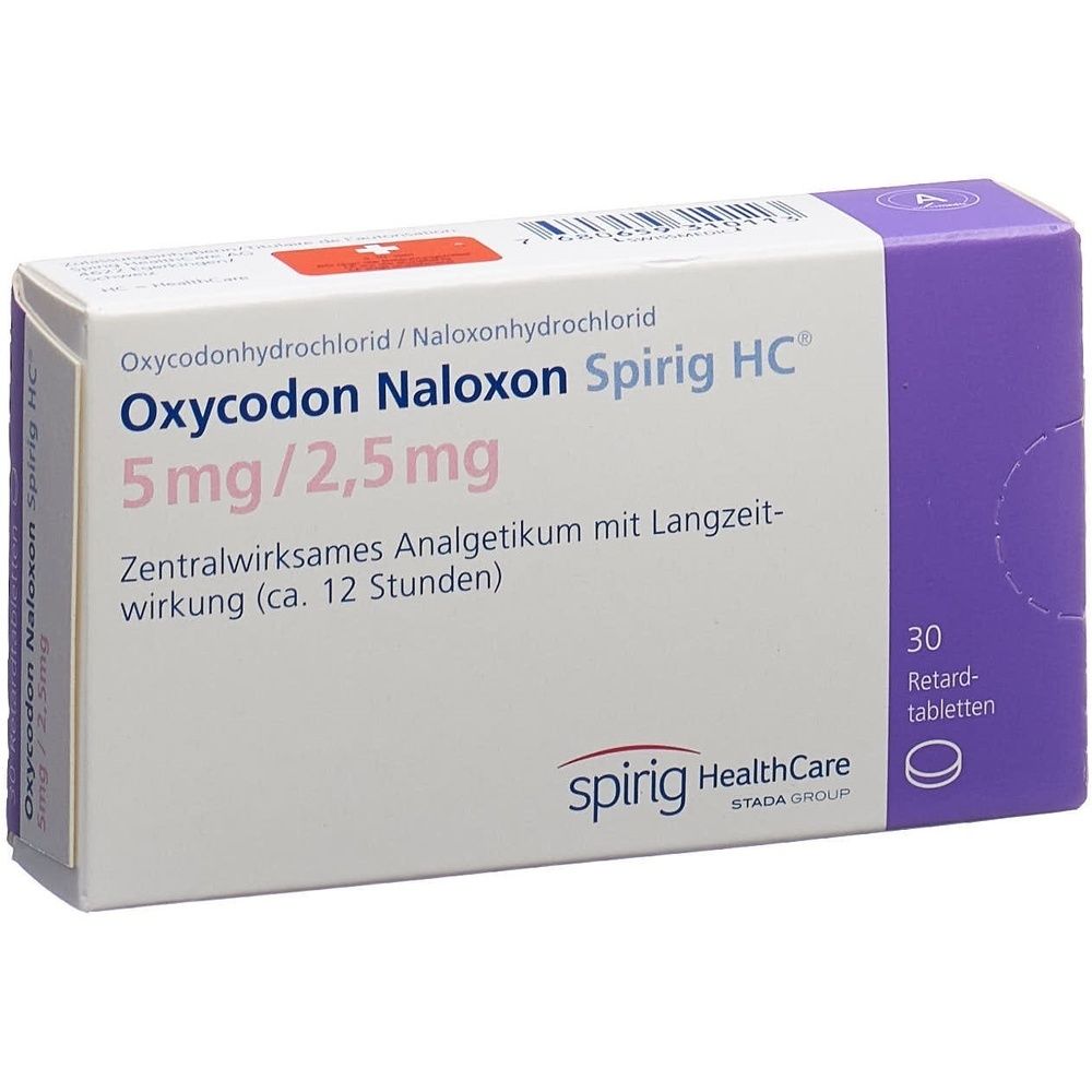 OXYCODON NALOXON Spirig HC Ret Tabl 5/2.5mg SDO