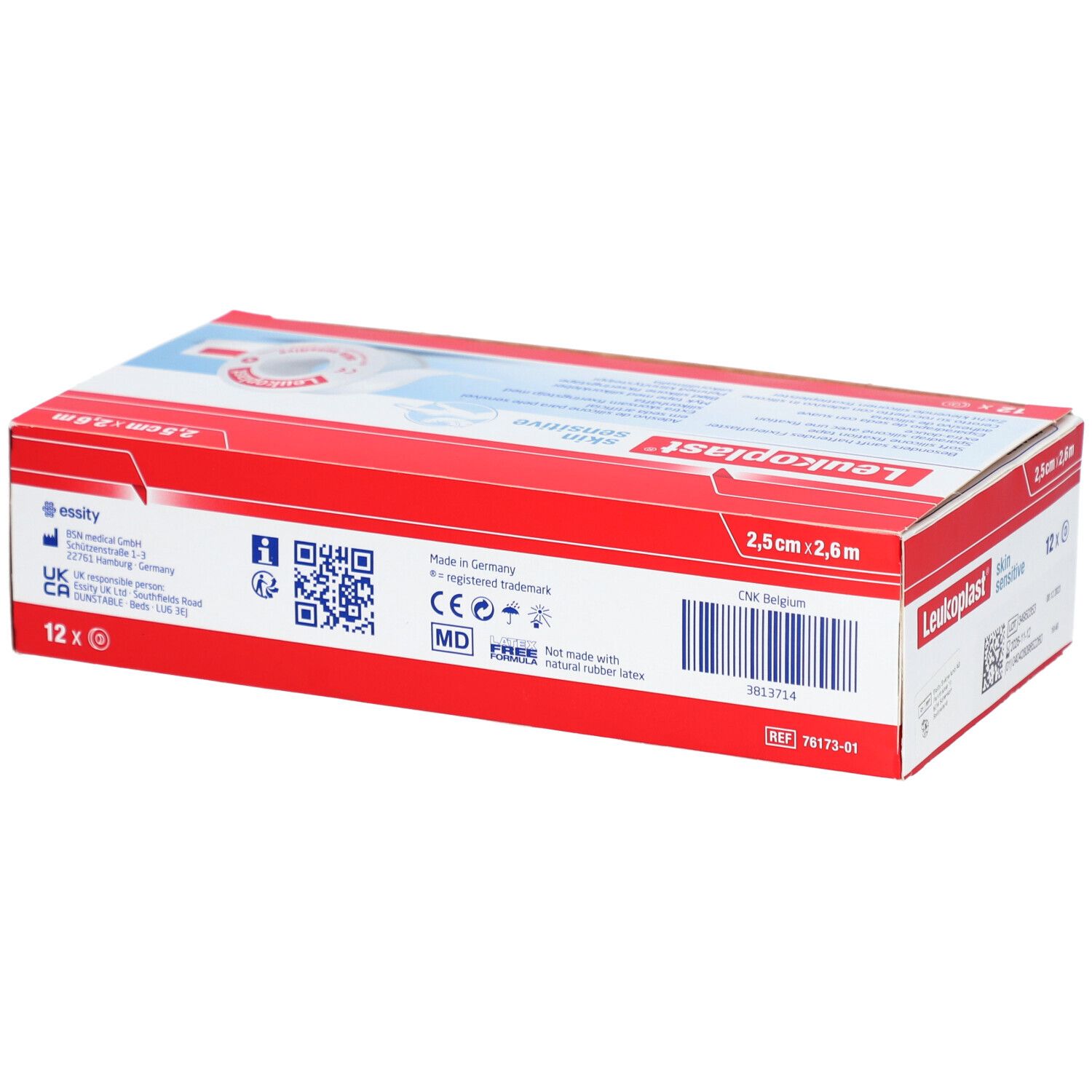 LEUKOPLAST skin sensitive Silik 2.5cmx2.6m 12 Stk