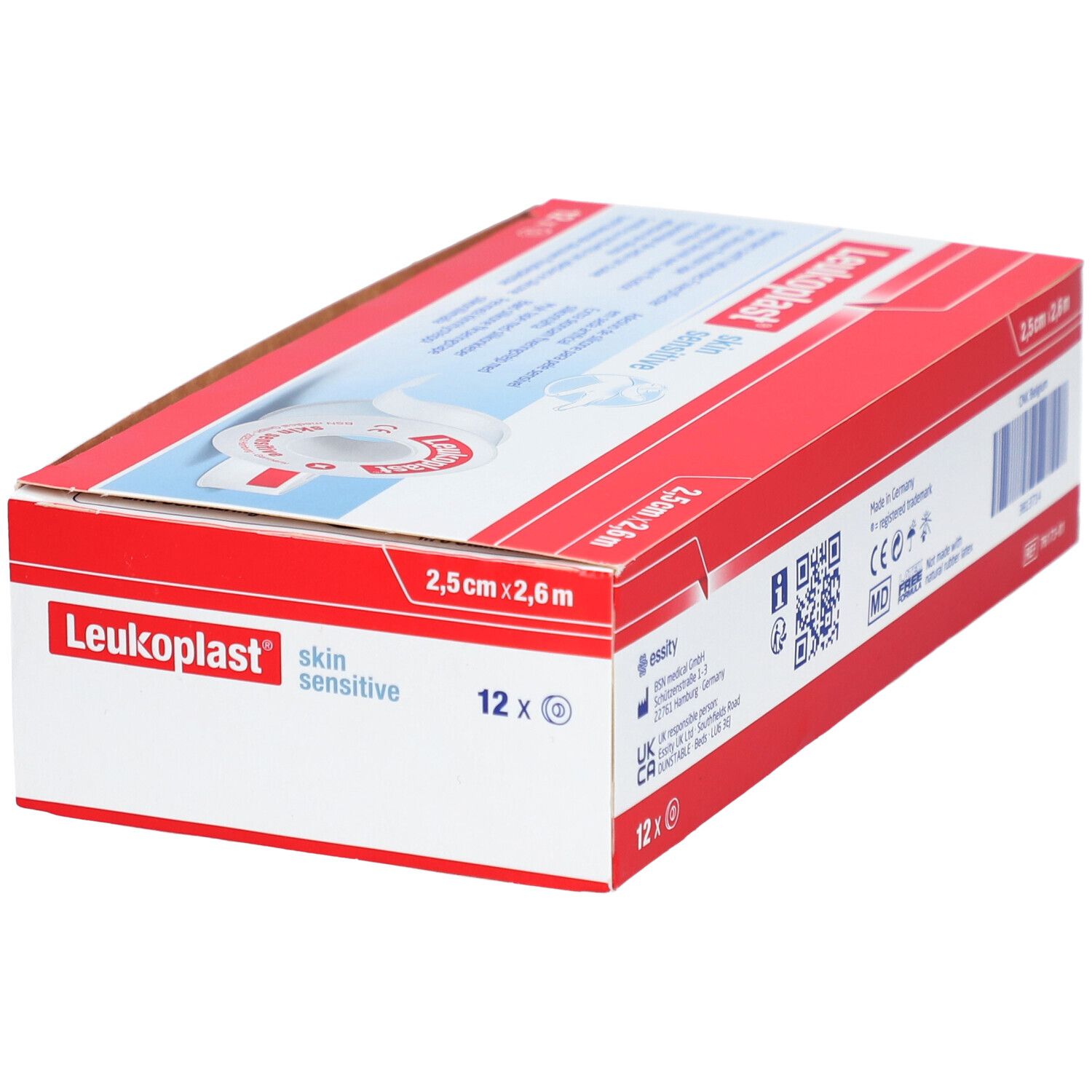 LEUKOPLAST skin sensitive Silik 2.5cmx2.6m 12 Stk