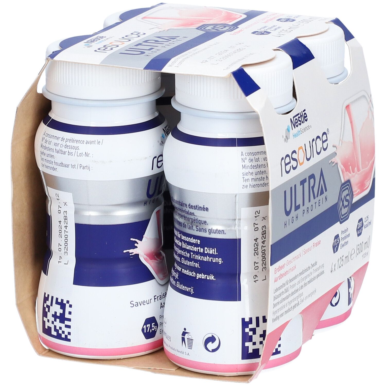 NESTLE RESOURCE® Ultra High Protein XS Erdbeere
