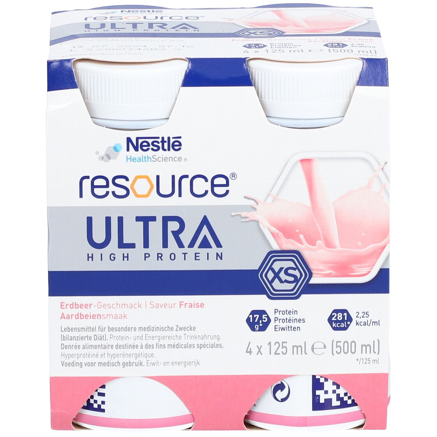 NESTLE RESOURCE® Ultra High Protein XS Erdbeere