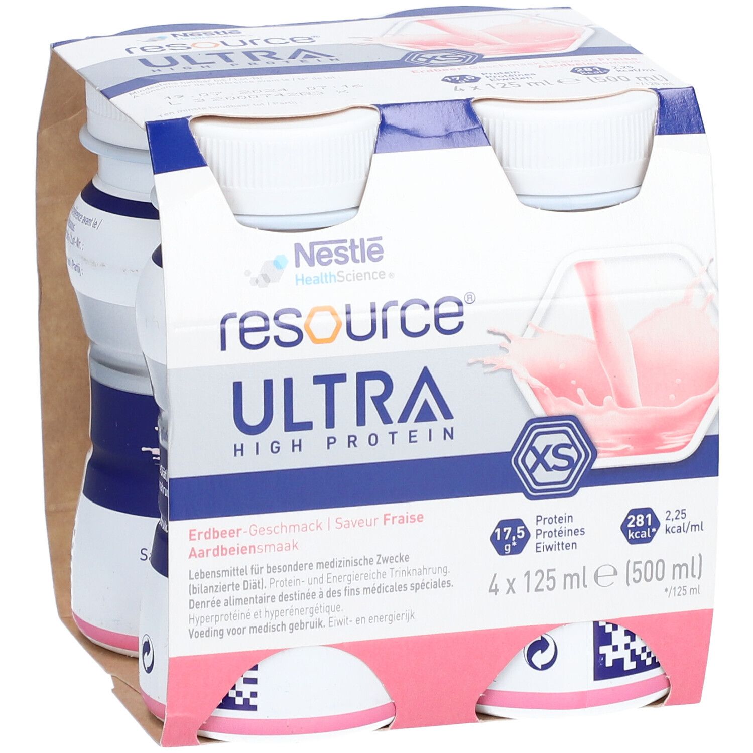 NESTLE RESOURCE® Ultra High Protein XS Erdbeere
