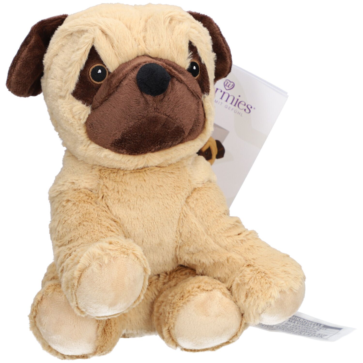 WARMIES® Peluche Chauffante Mops Beige