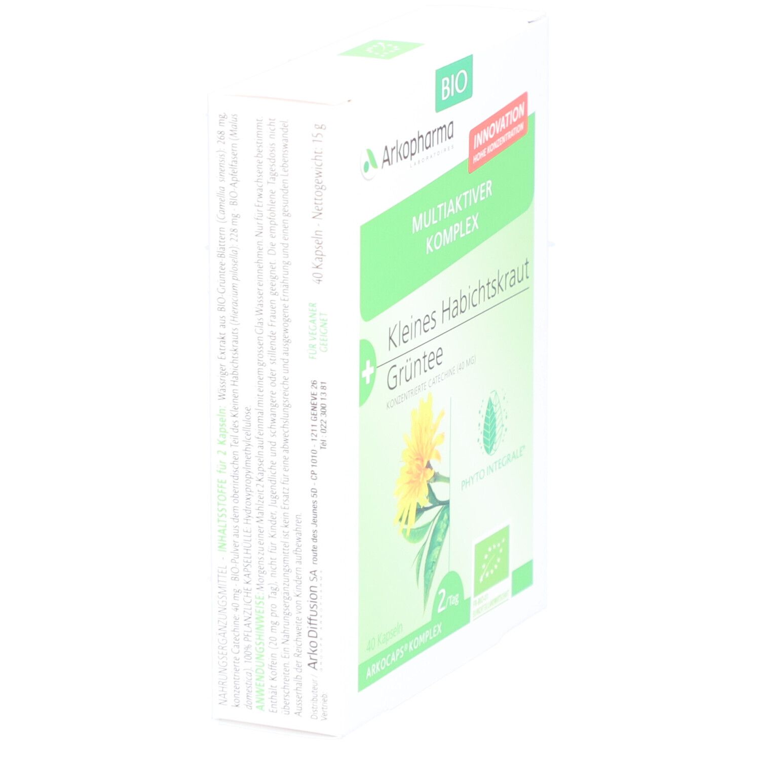 ARKOPHARMA Complexe Multi-actifs Piloselle + Thé vert bio