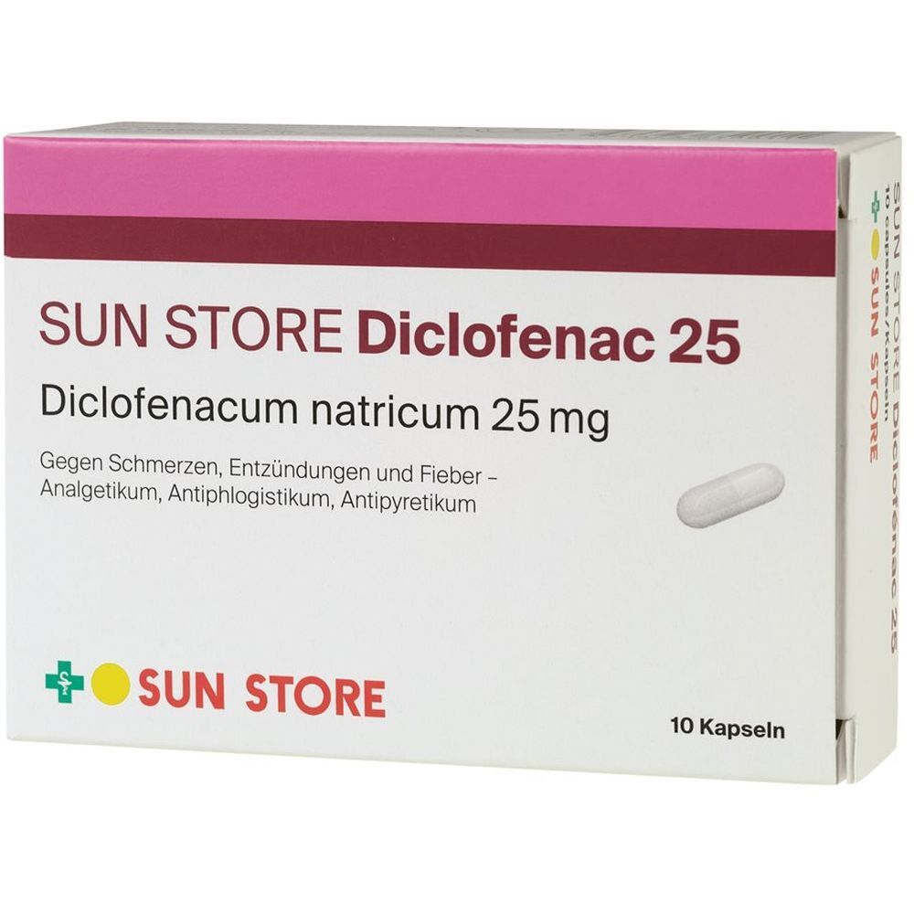 SUN STORE Diclofenac Kaps 25 mg 10 Stk