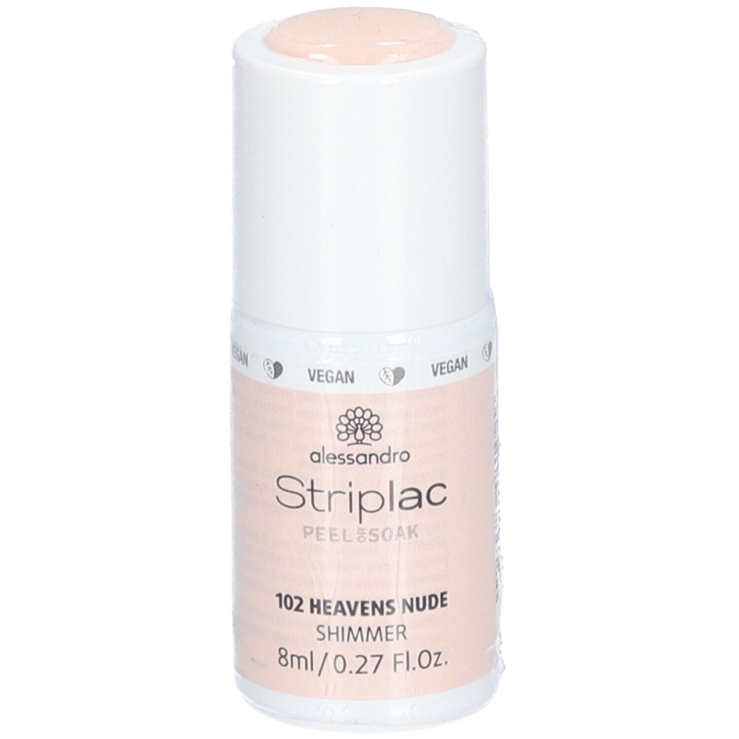 Alessandro International StripLac Peel or Soak 8 ml - 102 heavens nude