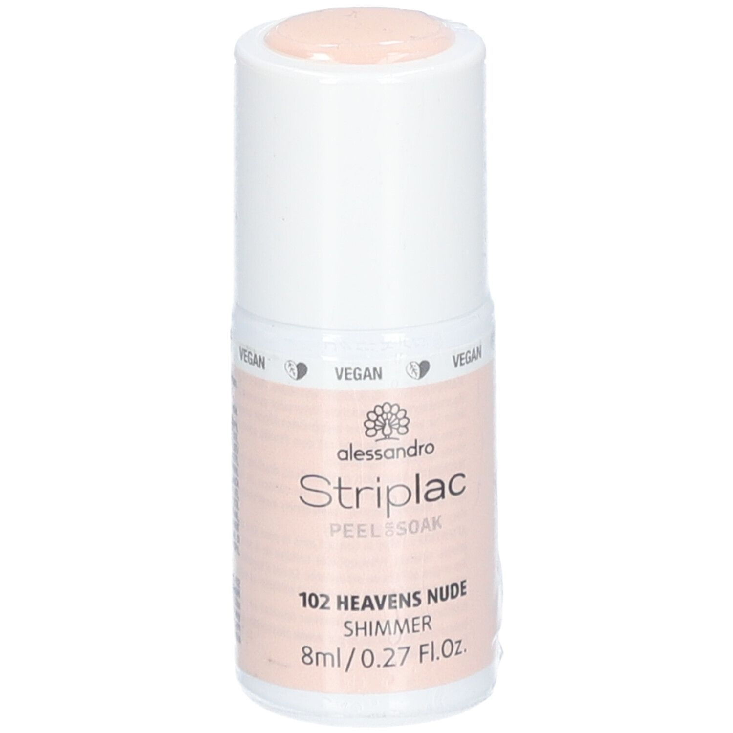 Alessandro International StripLac Peel or Soak 8 ml - 102 heavens nude