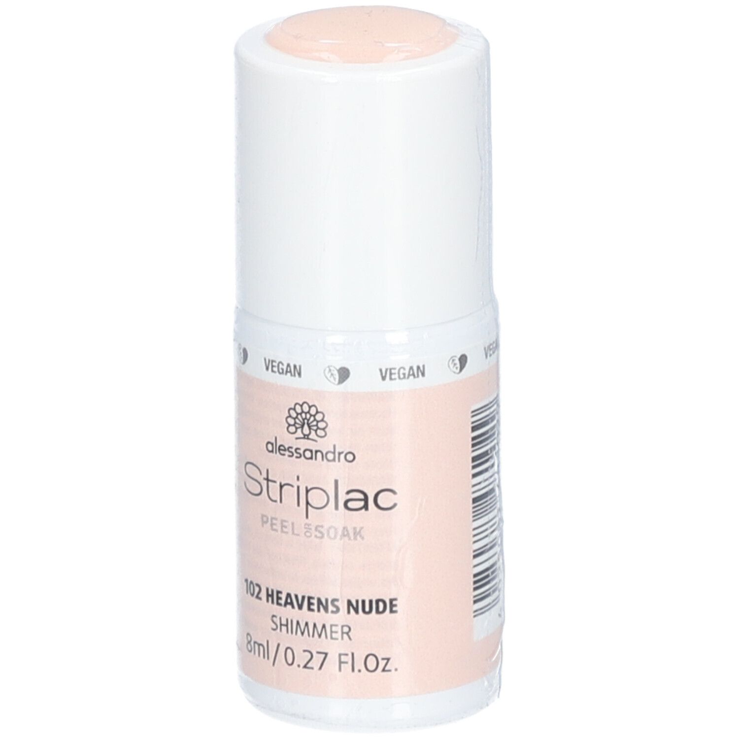 Alessandro International StripLac Peel or Soak 8 ml - 102 heavens nude