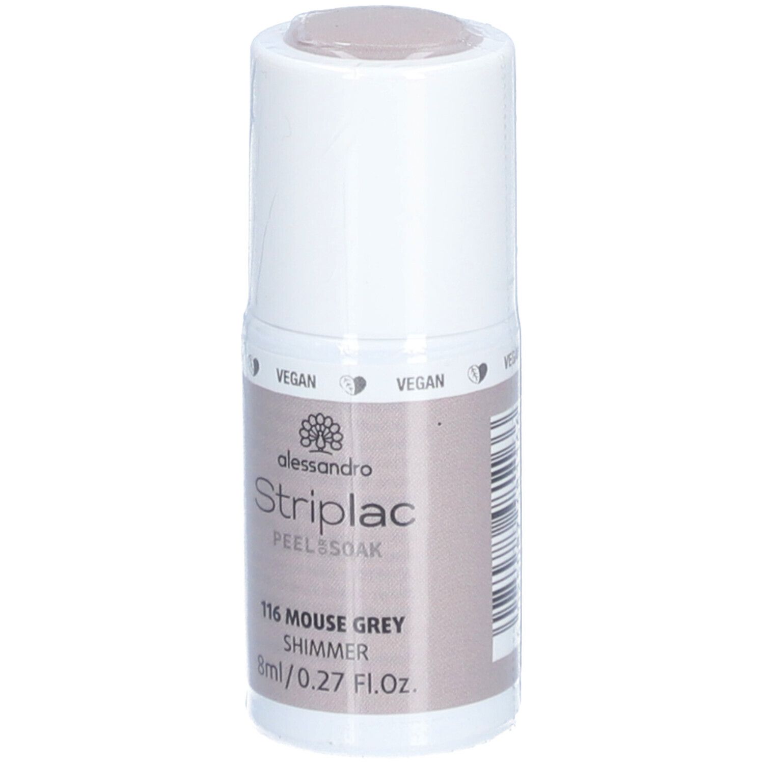 ALESSANDRO Striplac Peel or Soak 116 Mouse Grey