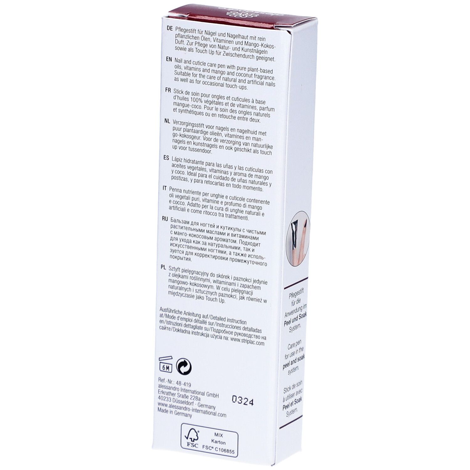 ALESSAN Striplac 2 0 Care & Gloss Finish