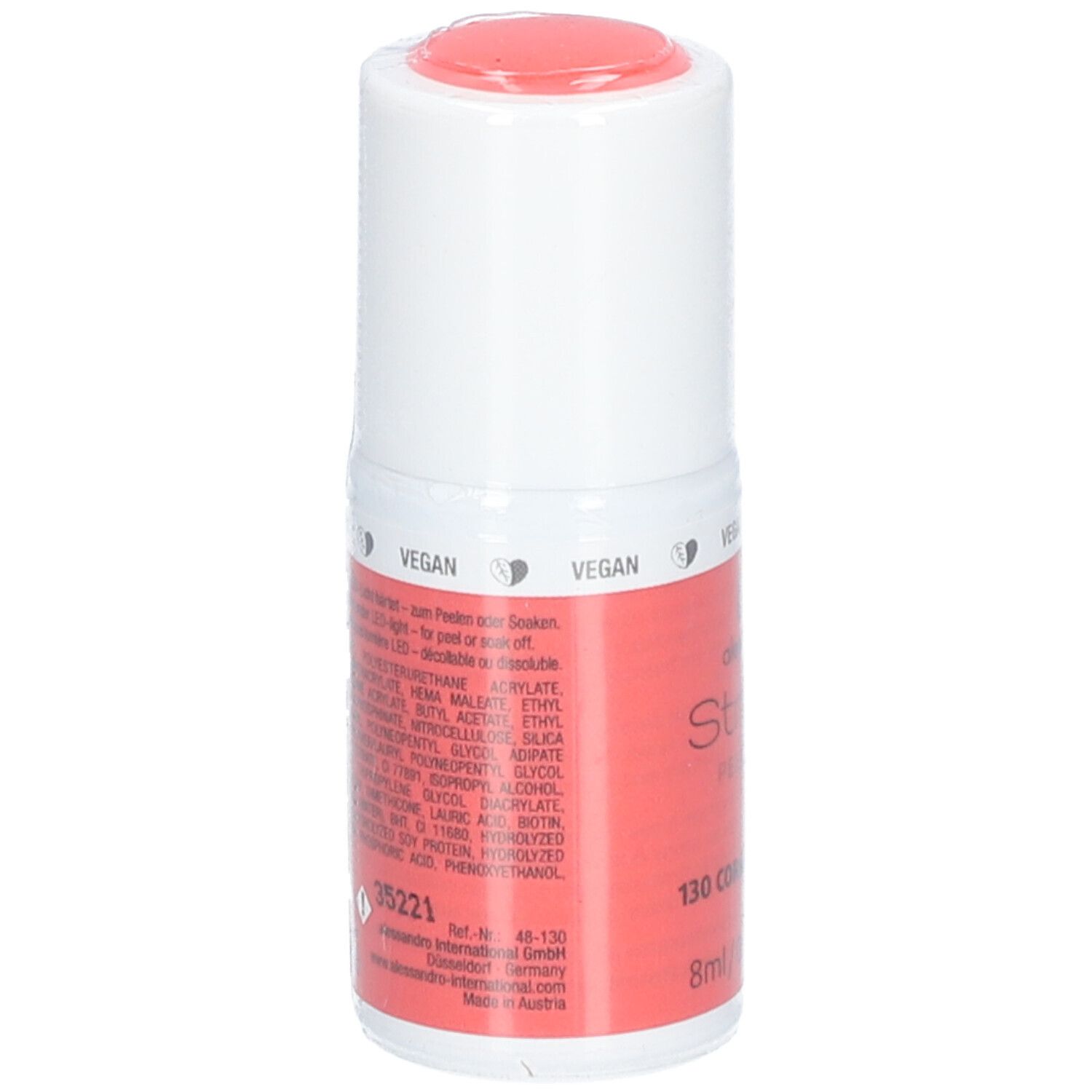 Alessandro International StripLac Peel or Soak 8 ml - 130 coral sunshine