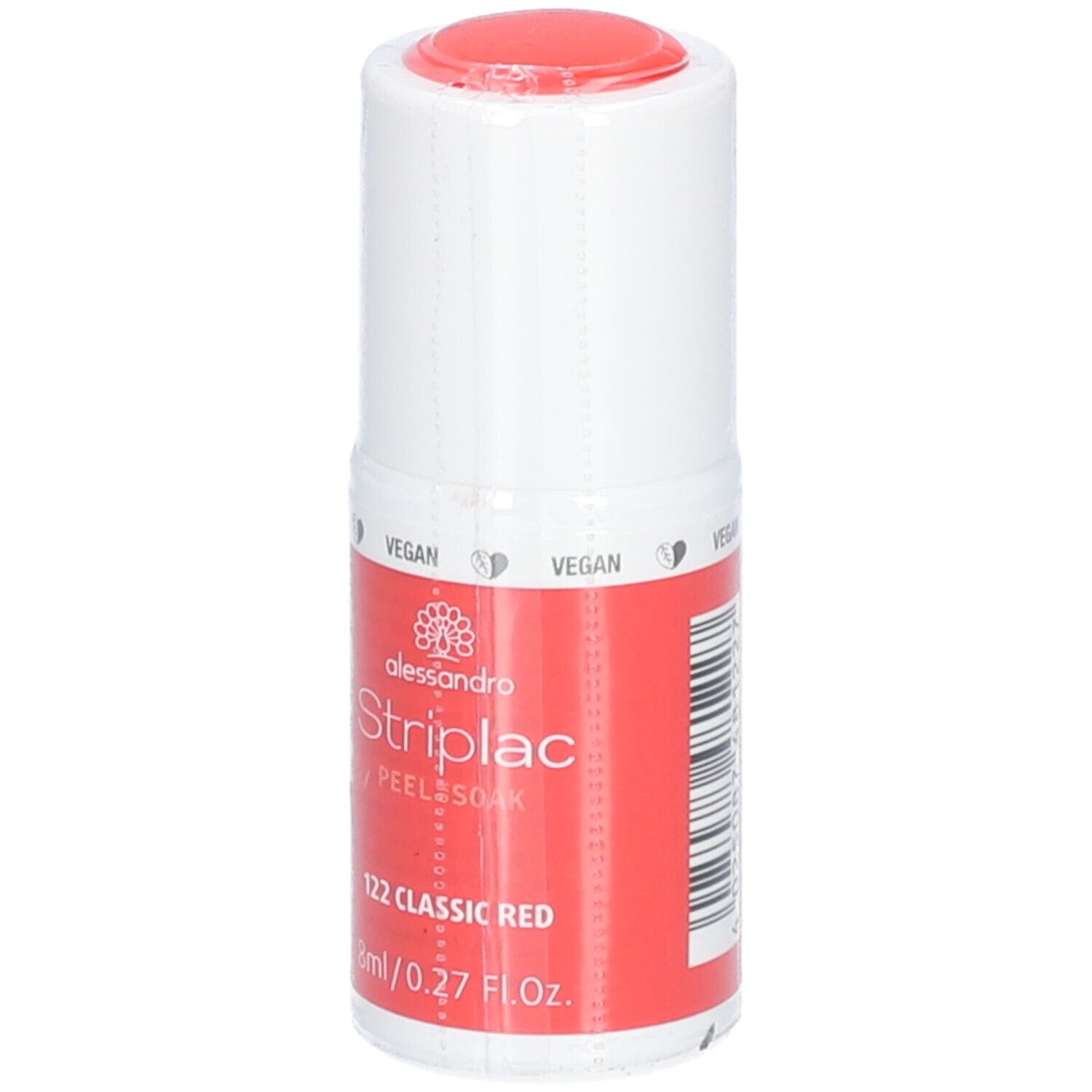 Alessandro International StripLac Peel or Soak 8 ml - 122 classic red