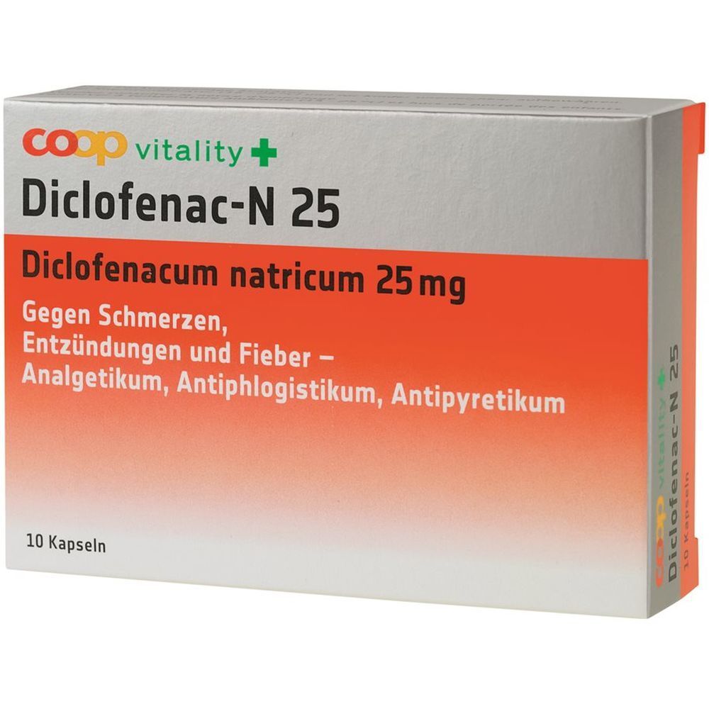 COOP VITALITY Diclofenac-N Kaps 25 mg 10 Stk