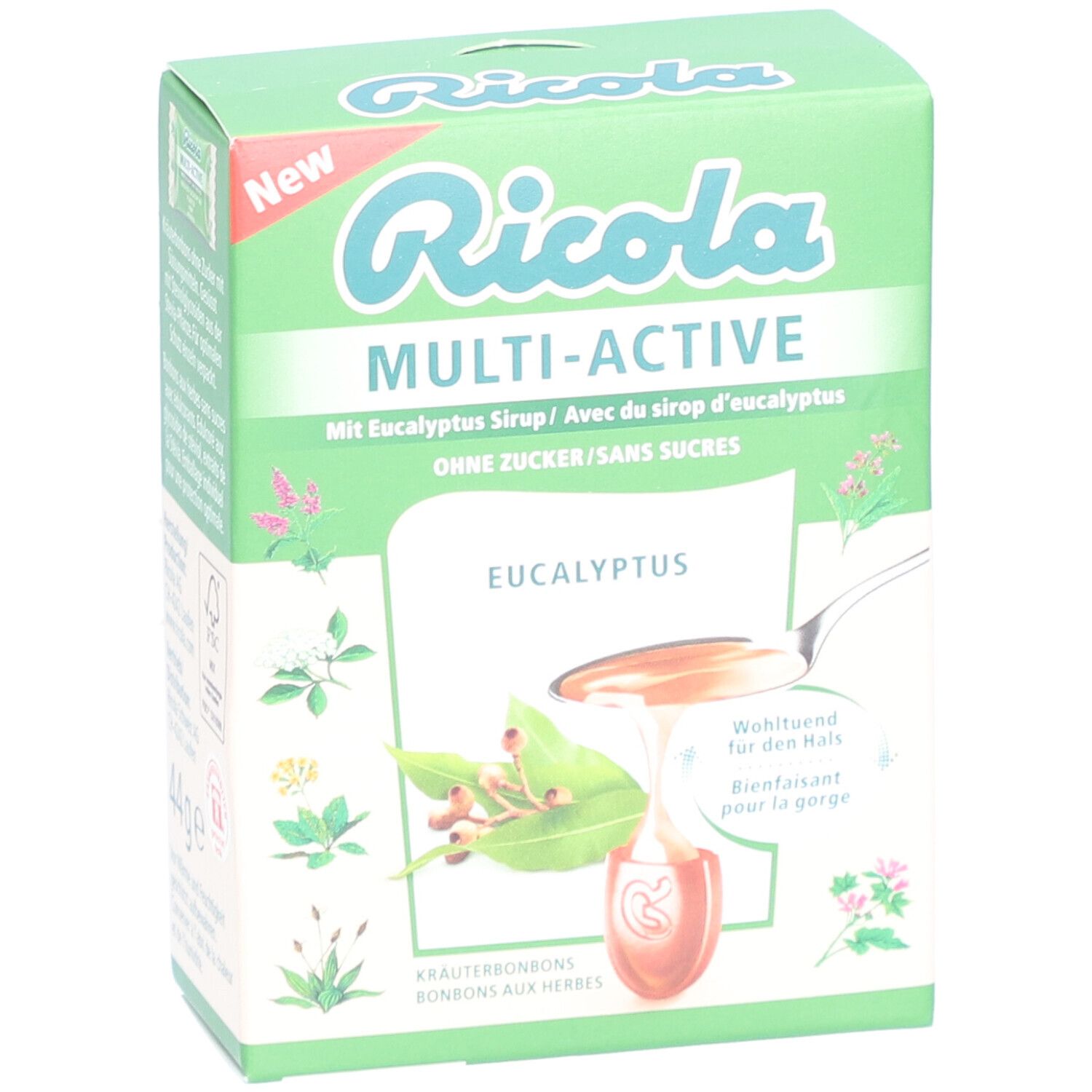 Ricola Multi-Active Bonbons aux herbes Eucalyptus