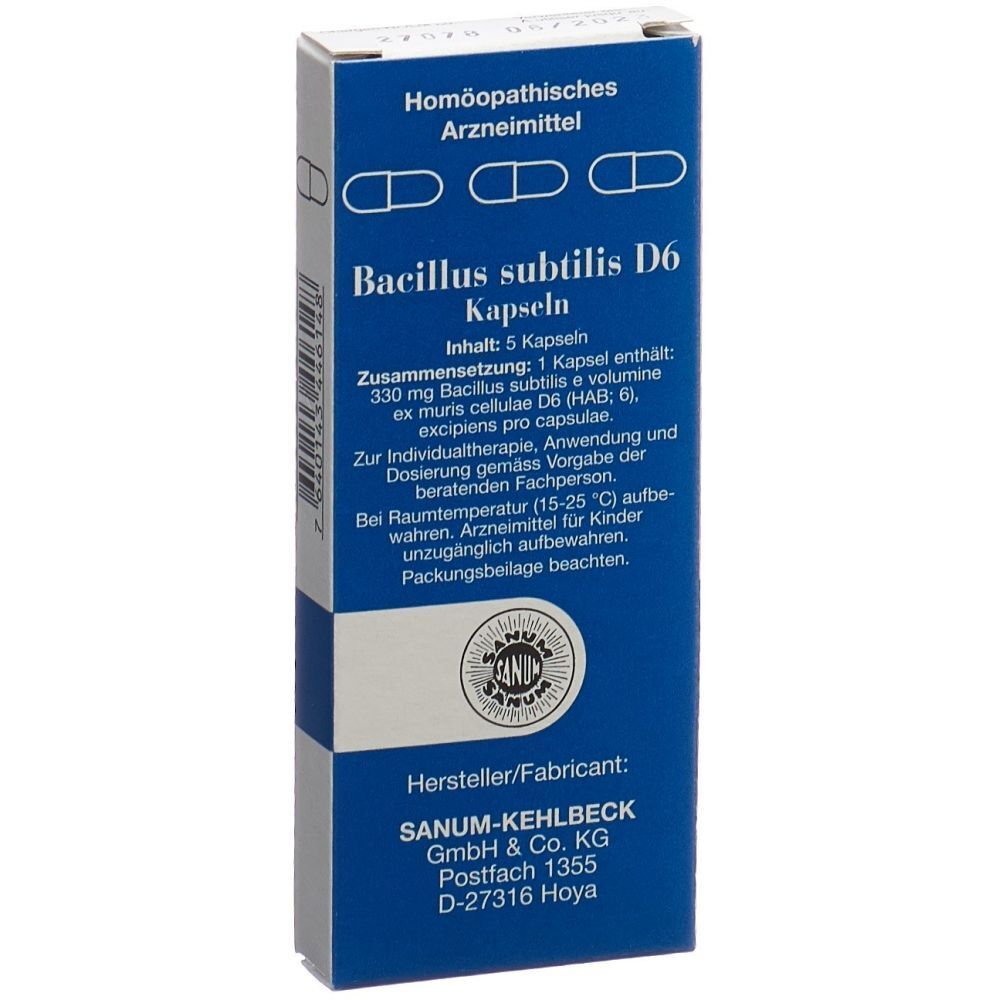 SANUM Bacillus subtilis Kaps D 6 5 Stk