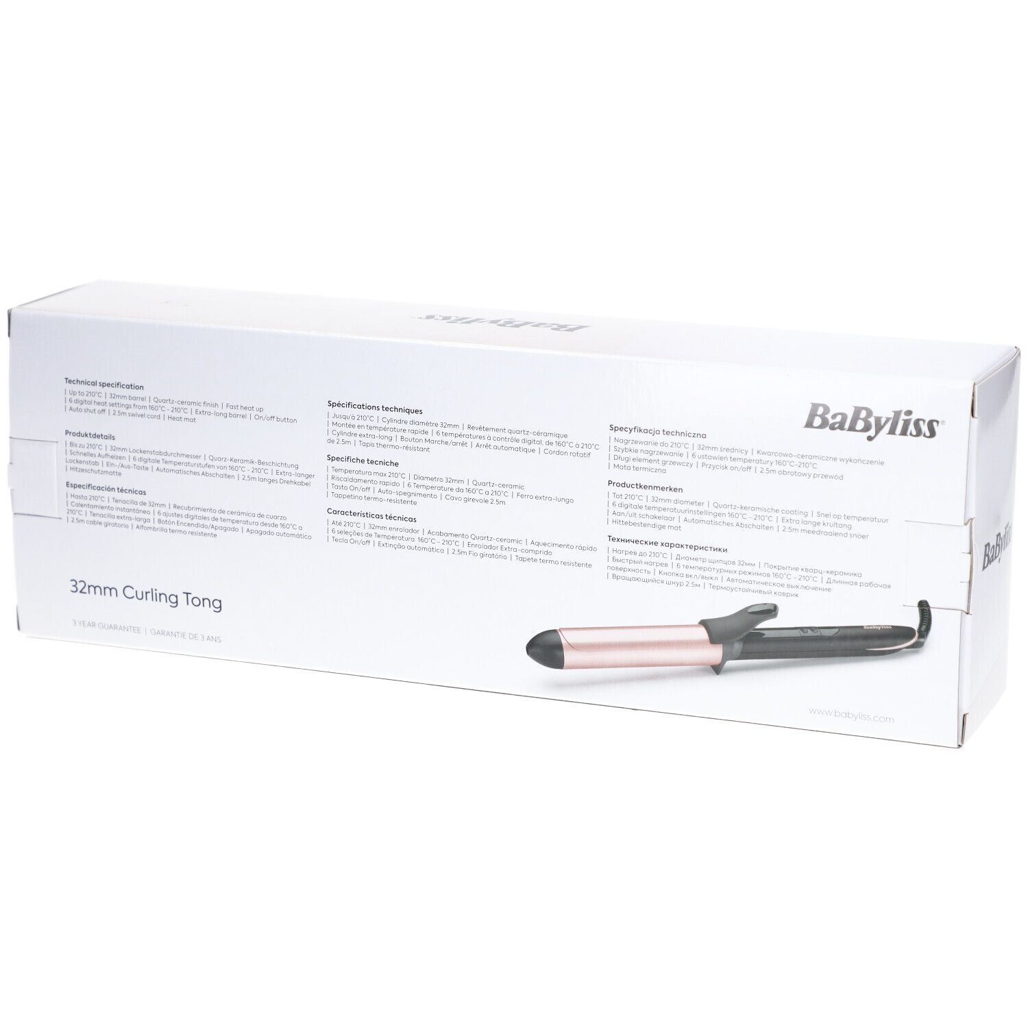 BABYLISS Lockenstab Rose Quartz 32mm