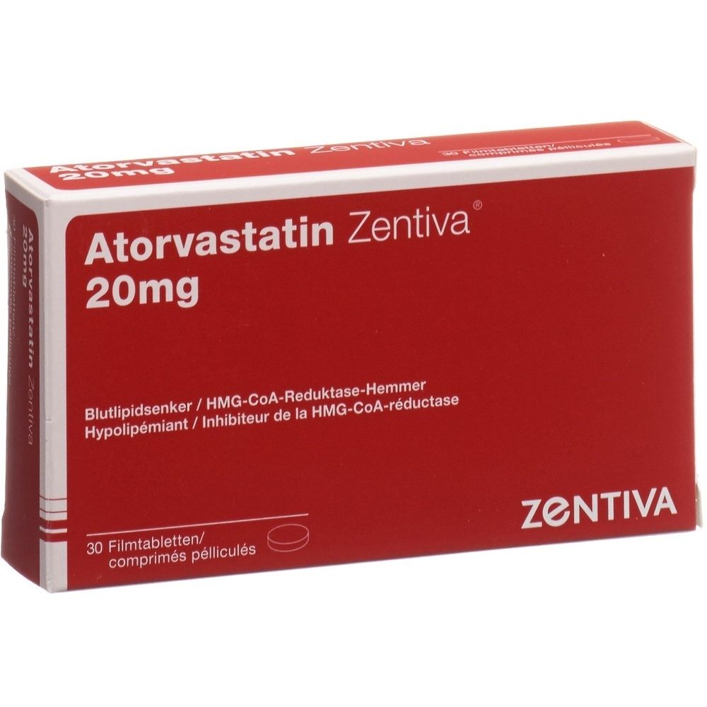 ATORVASTATIN Zentiva Filmtabl 20 mg SDO
