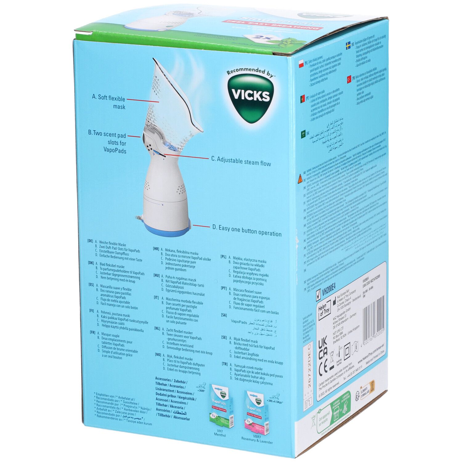 Vicks Sinus Inhalateur électrique VH200E4