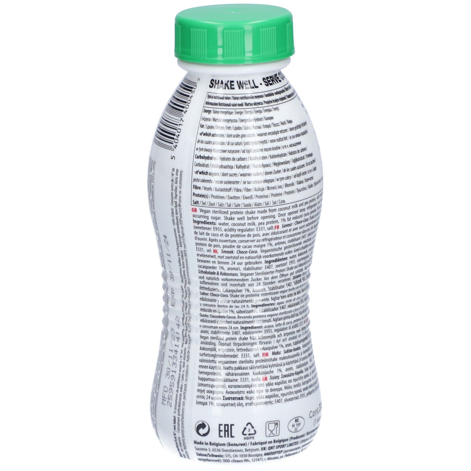 QNT Veganer Protein-Shake Schoko-Kakao
