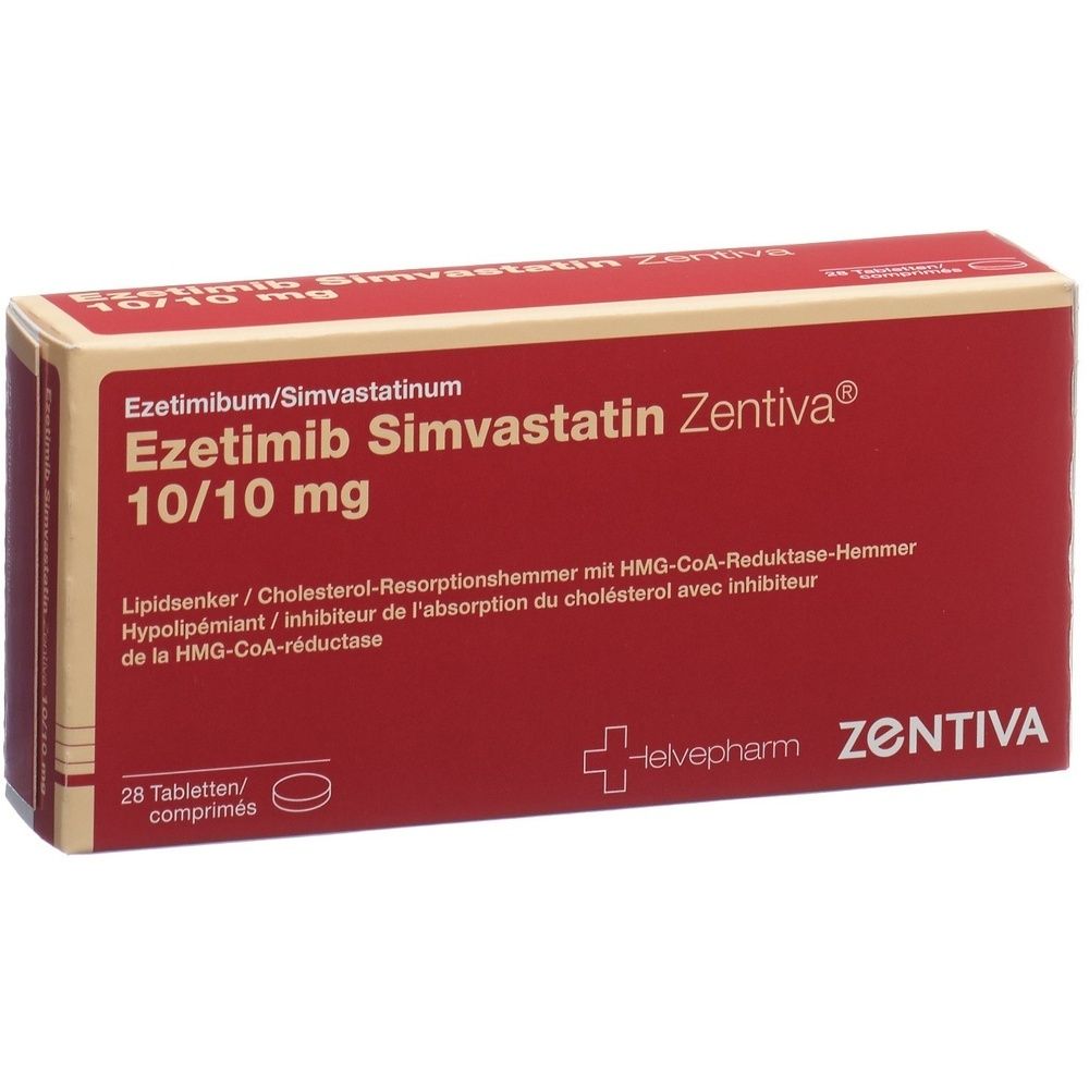 EZETIMIB SIMVASTATIN Zentiva Tabl 10/10 mg SDO