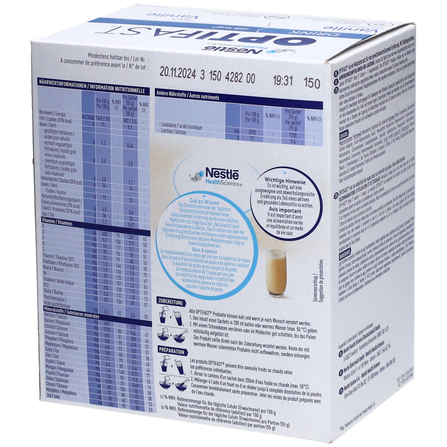 NESTLE® Optifast Drink Vanille