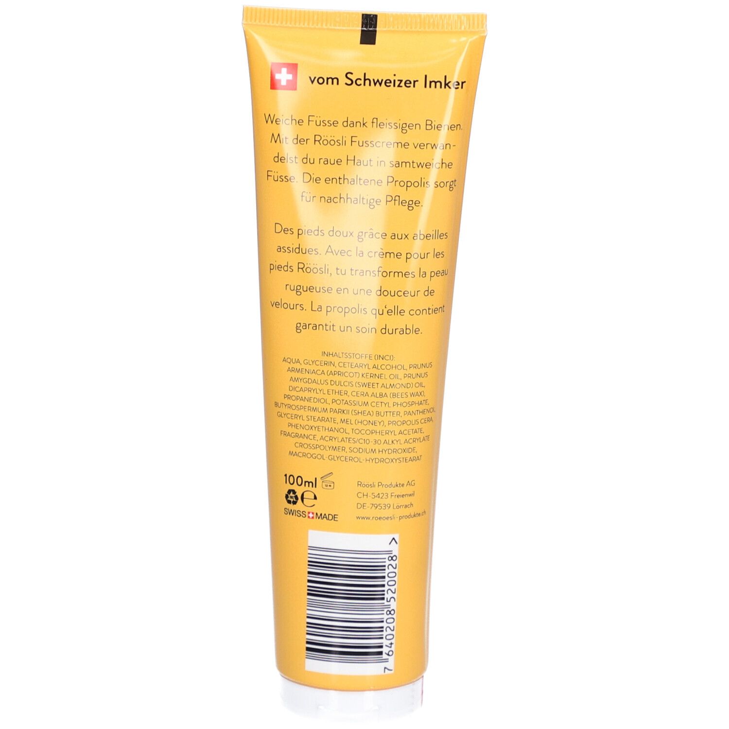 RÖÖSLI Crème pour les pieds