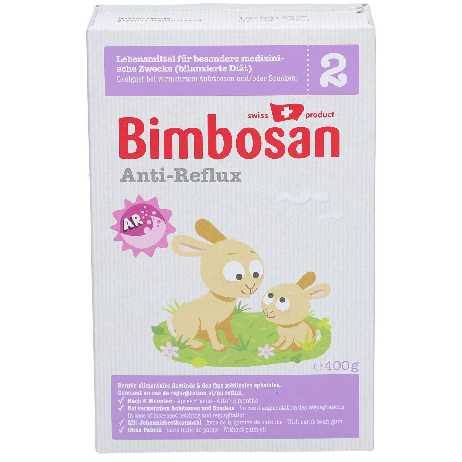 BIMBOSAN AR 2 Folge ohne Palmöl 400 g